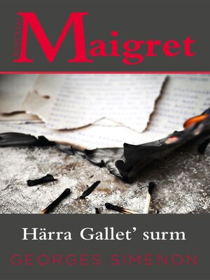 cover image of Härra Gallet' surm